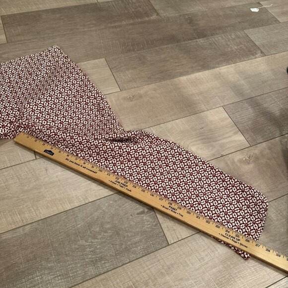 Red & White Floral Patterned High-Waisted Pants Croft & Barrow Size 8 - Picture 4 of 10